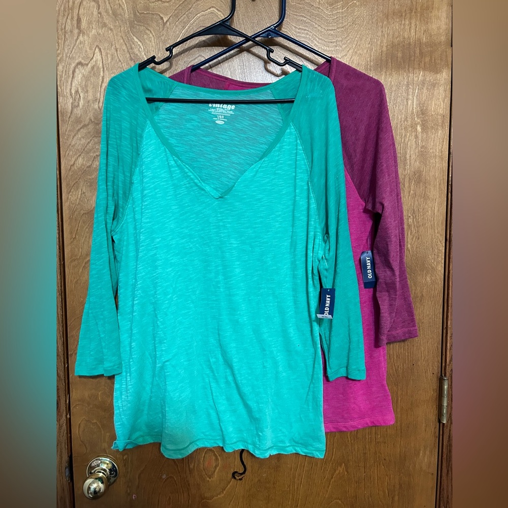 NWT two women’s size large old navy tops